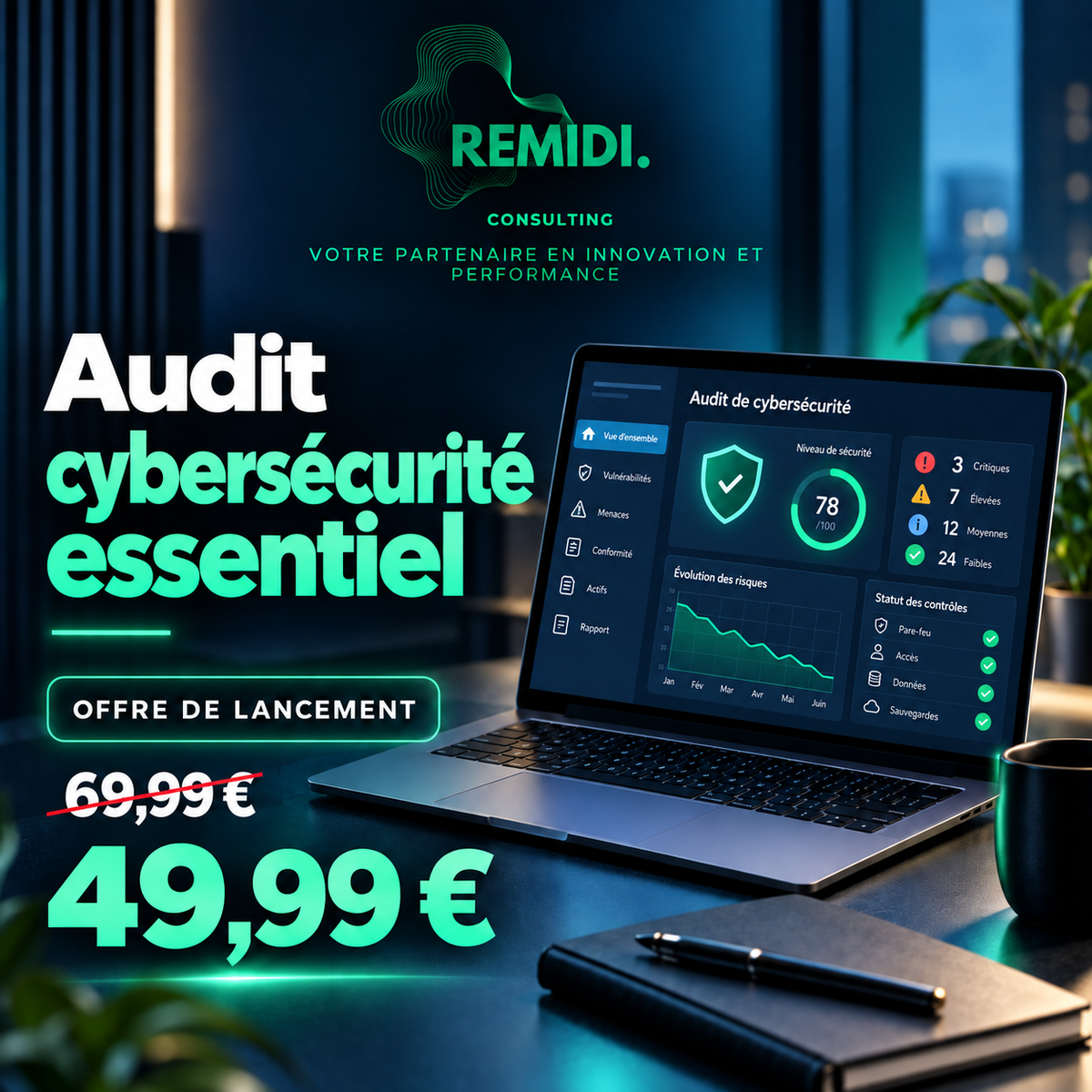 Audit cybersécurité essentiel – REMIDI